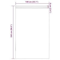 Gordijnen voile met roedezakken 2 st appelgroen - thumbnail