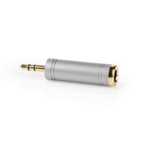 Nedis CAGC22935ME Stereo-adapter 3,5 Mm Male Naar 6,35 Female Metaal - thumbnail
