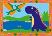 Ravensburger Creart schilderen op nummer - land van de dinosaurussen - thumbnail
