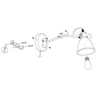 Eglo WandlampSan Pero Landelijk - 97886 - thumbnail