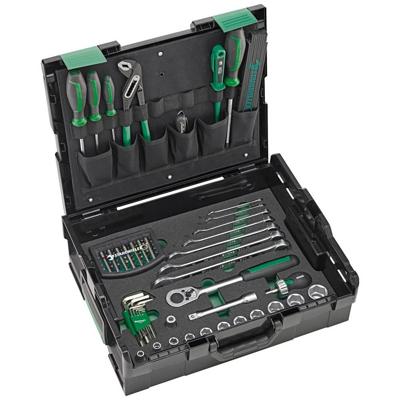 Stahlwille 97830700 STW L-BoXX Basisset Gereedschapskist (gevuld) ABS kunststof Zwart, Groen Stahlwille 97830700 STW L-BoXX Basisset Gereedschapskist (gevuld) ABS kunststof Zwart, Groen