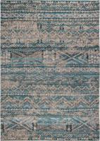 Louis de Poortere - 9110 Antiquarian Kelim Zemmuri Blue - 280x390 cm Vintage Vloerkleed - thumbnail