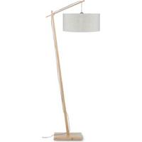 GOOD&MOJO Vloerlamp 'Andes' Bamboe en Eco linnen, 176cm, kleur Beige - thumbnail