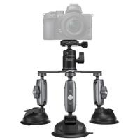 Telesin 3-Arm Suction Mount voor GoPro+camera (met 3 zuignappen) - thumbnail