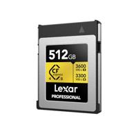 Lexar Pro Gold 512GB 4.0 CFexpress Type B - R3600/W3300MB/s - thumbnail
