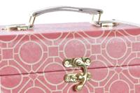 Set decoratieve dozen DKD Home Decor Canvas Hout Oranje Wit 24 x 18 x 19 cm (2 Stuks) - thumbnail