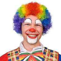 Boland Pruik clown multikleur volwassenen - thumbnail