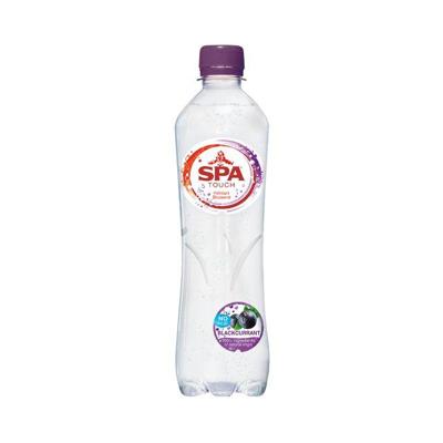 Water Spa Touch sparkling blackcurrant petfles 500ml | 6 stuks Water Spa Touch sparkling blackcurrant petfles 500ml | 6 stuks