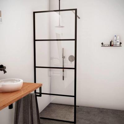 Aqua Splash AQS Inloopdouche Frame 140x200 cm 8 mm NANO Glas Mat Zwart Raster - R-be-2120-140-fff Aqua Splash AQS Inloopdouche Frame 140x200 cm 8 mm NANO Glas Mat Zwart Raster - R-be-2120-140-fff