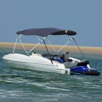 VidaXL Biminitop 4 bogen met zijwanden 243x(230-244)x137 cm - thumbnail