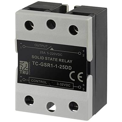 TRU COMPONENTS Halfgeleiderrelais TC-GSR-1-25DD 25 A Schakelspanning (max.): 220 V/DC DC-circuit 1 stuk(s)