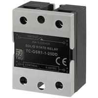 TRU COMPONENTS Halfgeleiderrelais TC-GSR-1-25DD 25 A Schakelspanning (max.): 220 V/DC DC-circuit 1 stuk(s) - thumbnail