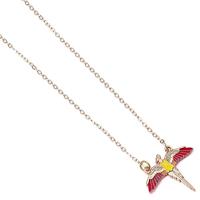 Harry Potter Necklace Fawkes (Gold plated) - thumbnail