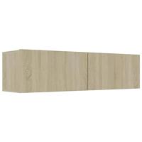 VidaXL Tv-meubel 120x30x30 cm bewerkt hout sonoma eikenkleurig - thumbnail