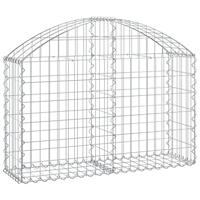 VidaXL Schanskorf gewelfd 100x30x60/80 cm gegalvaniseerd ijzer - thumbnail