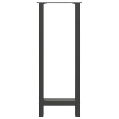 Bartafelpoten 2 st 50x(100-101) cm staal antraciet