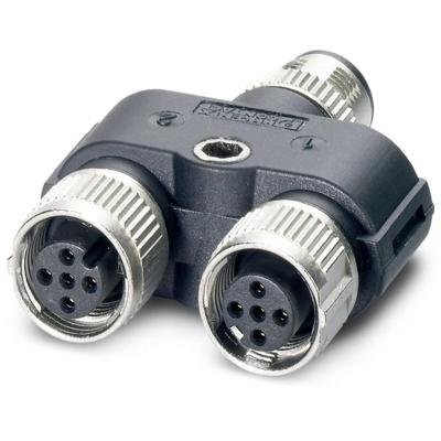 Phoenix Contact 1403627 Sensor/actuator verdeler en adapter M12 Aantal polen (sensoren): 3 Adapter, Y-vorm 5 stuk(s) Phoenix Contact 1403627 Sensor/actuator verdeler en adapter M12 Aantal polen (sensoren): 3 Adapter, Y-vorm 5 stuk(s)