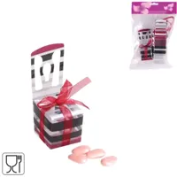 Geschenkverpakking Chair bordeaux/zwart set van 6 | 24 stuks - thumbnail