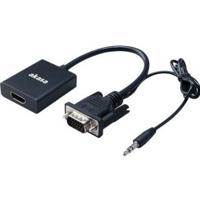 Akasa AK-CBHD23-20BK video kabel adapter HDMI Type A (Standaard) VGA (D-Sub) + 3.5mm + USB Type-A Zwart - thumbnail
