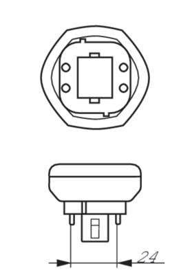 Philips MASTER PL-T TOP 4P fluorescente lamp 18 W GX24q-2 A Koel wit Philips MASTER PL-T TOP 4P fluorescente lamp 18 W GX24q-2 A Koel wit