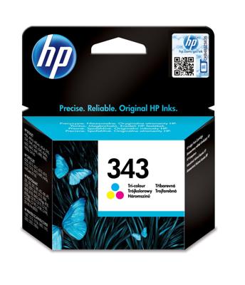 HP Inktcartridge 343 Origineel Cyaan, Magenta, Geel C8766EE Inkt