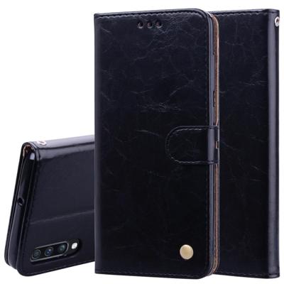Business Style olie Wax textuur horizontale Flip lederen case voor Galaxy A70 met houder & card slots & portemonnee (zwart) Business Style olie Wax textuur horizontale Flip lederen case voor Galaxy A70 met houder & card slots & portemonnee (zwart)