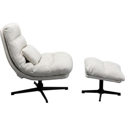 Kare Design Columbia Draaifauteuil en voetensteun