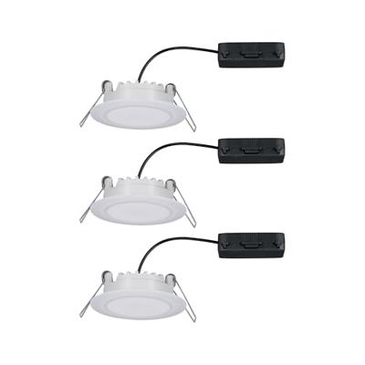 Paulmann LED-inbouwlamp voor badkamer Set van 3 stuks 19.5 W Satijn, Wit Paulmann LED-inbouwlamp voor badkamer Set van 3 stuks 19.5 W Satijn, Wit