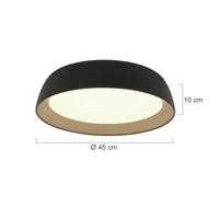 Steinhauer Design plafondlampMykty zwart Ø 45cm - 3688ZW - thumbnail