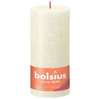 Bolsius stompkaars rustiek shine 10x20cm soft pearl - thumbnail