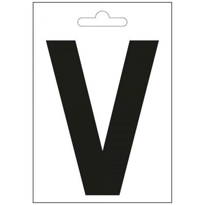 Nautic letter V zwart 100 mm. Nautic letter V zwart 100 mm.
