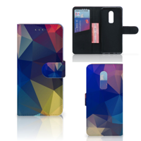 OnePlus 6 Book Case Polygon Dark - thumbnail
