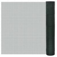 Kippengaas 10x1 m gegalvaniseerd staal met PVC-coating groen - thumbnail