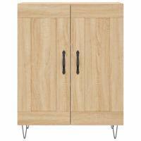 Hoge kast 69,5x34x180 cm bewerkt hout sonoma eikenkleurig - thumbnail