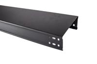 Kabelgoot dicht structuur zwart metaal 100mm breed 60mm 3 meter prijs per meter - thumbnail