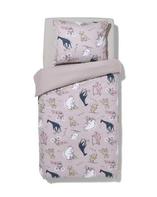 HEMA Kinderdekbedovertrek flanel 140x200 dieren (multi)