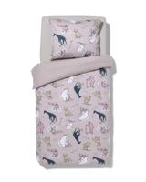 HEMA Kinderdekbedovertrek flanel 140x200 dieren (multi) - thumbnail