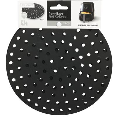 Airfryer mat siliconen Ø19,4cm zwart