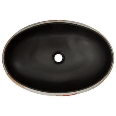 Opzetwasbak ovaal 59x40x15 cm keramiek meerkleurig