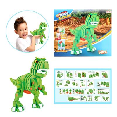 Toi-Toys knutselpuzzel dinosaurus 25,8 cm groen 104-delig Toi-Toys knutselpuzzel dinosaurus 25,8 cm groen 104-delig