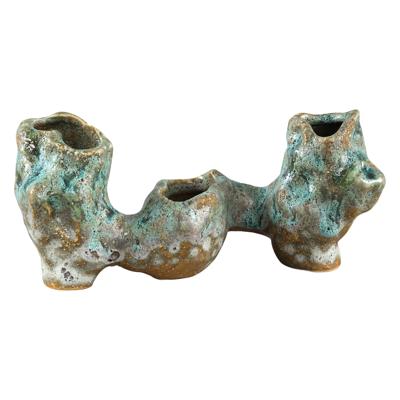 Corall green ceramic pot multiple inputs low m