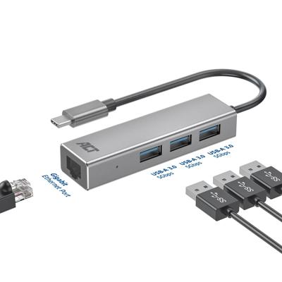 ACT USB-C hub 3.0, 3x USB-A, Gigabit ethernet ACT USB-C hub 3.0, 3x USB-A, Gigabit ethernet