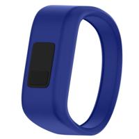 Siliconen sport polsband voor Garmin Vivofit JR maat: Large (blauw) - thumbnail