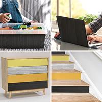 Zelfklevende folie 2Lif Zwart Hout - 67,5 cm x 2 mtr - thumbnail