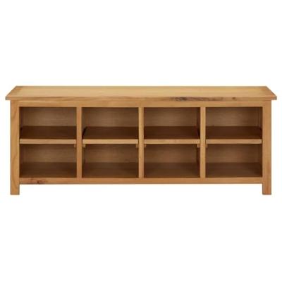 VidaXL Schoenenrek 114x37x45 cm massief eikenhout