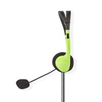 Nedis PC-Headset | On-Ear | Stereo | 2x 3.5 mm | 2 m | Groen | 1 stuks - CHST100GN CHST100GN - thumbnail