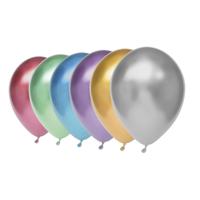 Haza Witbaard Ballonnen metallic, 6st. - thumbnail