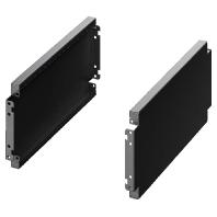 Rittal AX 2820.420 Sokkelplaat Plaatstaal Zwart 2 stuk(s)