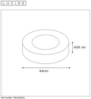 Lucide BRICE-LED - Plafonnière Badkamer - Ø 30 cm - LED Dimb. - 1x30W 3000K - IP44 - Wit - thumbnail