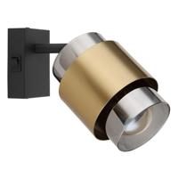 Globo WandlampMilley zwart en goud - 15560-1 - thumbnail